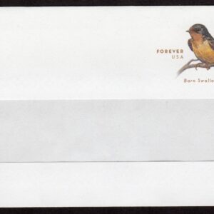 Scott #U696 Barn Swallow Forever Stamped Entire Envelope #6 3/4 - Window