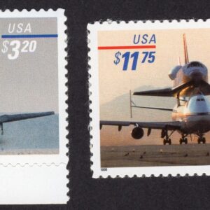 Scott #3261-3262 Space Shuttle Piggy Back & Landing Single Stamps - MNH #2