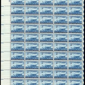 Scott #958 Swedish Pioneer Sheet of 50 Stamps - MNH P#23829 UL