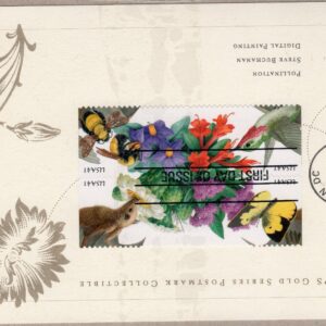 Scott #4156b (4153-4156) Pollination Gold Series with Postmark card - Sealed
