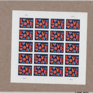 Scott #5543 Love Hearts Sheet of 20 Forever Stamps - Sealed