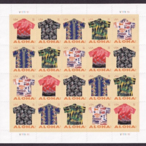 Scott #4596a (4592-96) Aloha Shirts Sheet of 20 Stamps - MNH