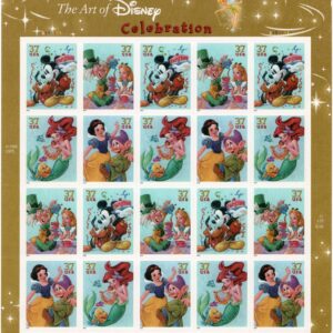 Scott #3915a (3912-3915) Disney Celebration Sheet of 20 Stamps - MNH