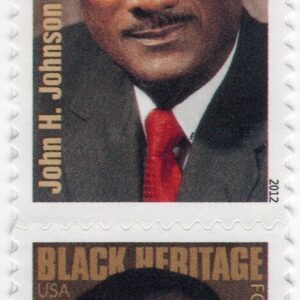 Scott #4624 John H. Johnson (Ebony) Forever Block of 2 Stamps - MNH w/Title