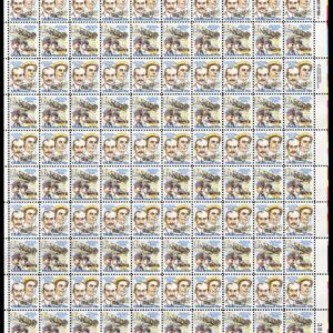 Scott #c92a (c91) Wright Brothers Air Mail Sheet of 100 Stamps - MNH P#38844 LR