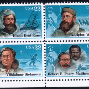Scott #2223a (2220-2223) Arctic Explorers Block of 4 Stamps - MNH