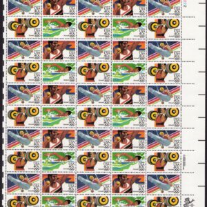 Scott #c108b Summer Olympics Airmail Sheet of 50 Stamps - MNH UL