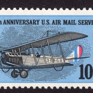 Scott #c74 Curtiss Jenny 50th Anniversary Airmail Single Stamp - MNH