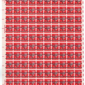 Scott #c79b Precancel Airmail Winged Envelope Sheet of 100 Stamps MNH P#34558 UL