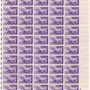 Scott #c42 Postal Union Airmail Sheet of 50 Stamps - MNH P#24155 LR