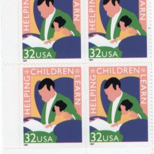 Scott #3125 Helping Children Learn (Teachers) Plate Block of 4 Stamps - MNH