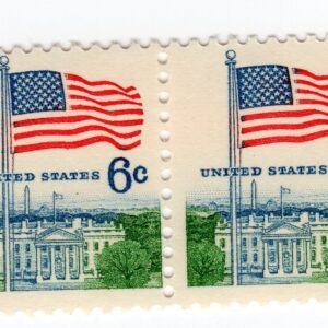 Scott #1338 Flag Over White House Pair of Stamps - MNH