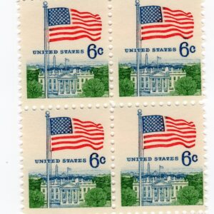 Scott #1338 Flag Over White House Block of 4 Stamps - MNH w/selvage