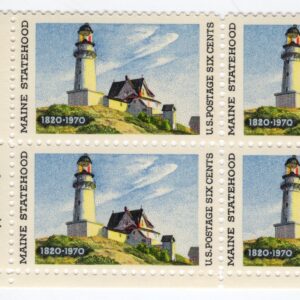 Scott #1391 Maine Lighthouse at North Point Zip Block of 4 Stamps - MNH