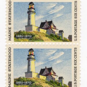 Scott #1391 Maine Lighthouse at North Point Pair of Stamps - MNH