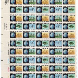 Scott #1413a (1410) Save Our Cities Air Water Soil Sheet of 50 Stamps - MNH LL