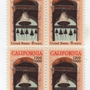 Scott #1373 Carmel Mission Belfry California Block of 4 Stamps - MNH