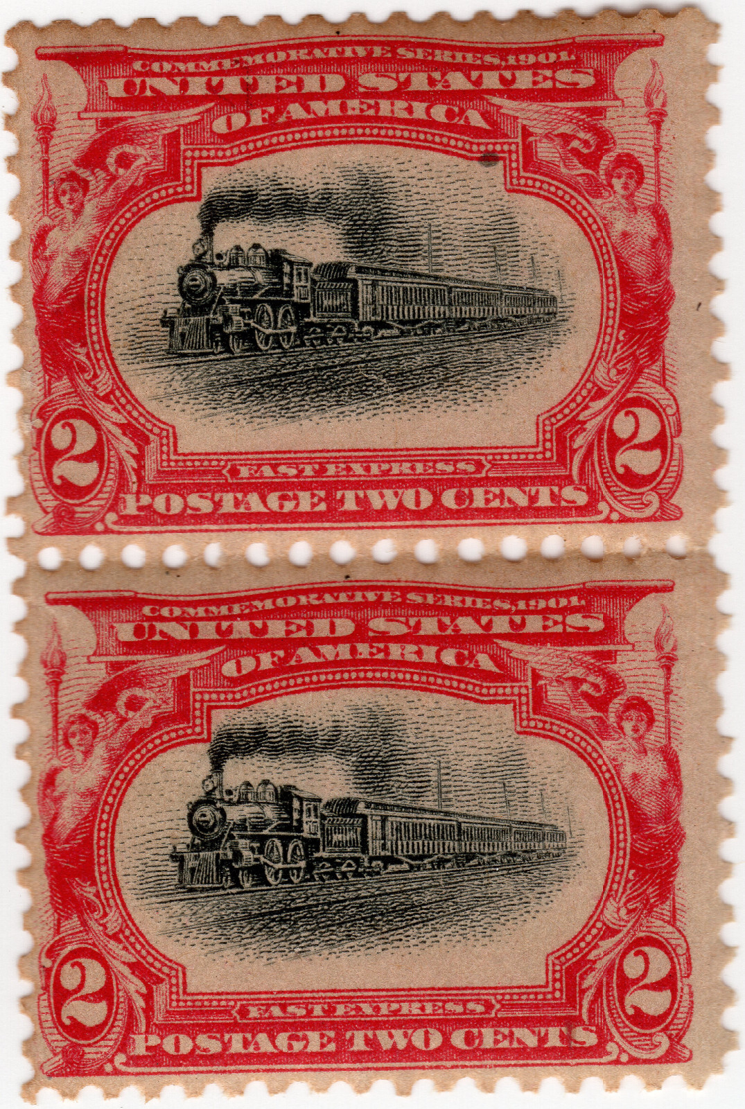 Scott #295 Pan-American (Fast Express) Pair of Stamps - MNH