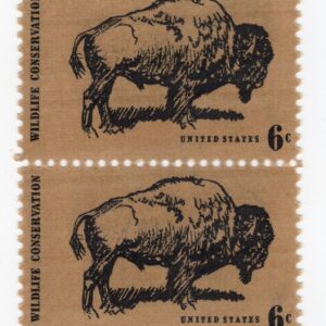 Scott #1392 Bison Pair of Stamps - MNH
