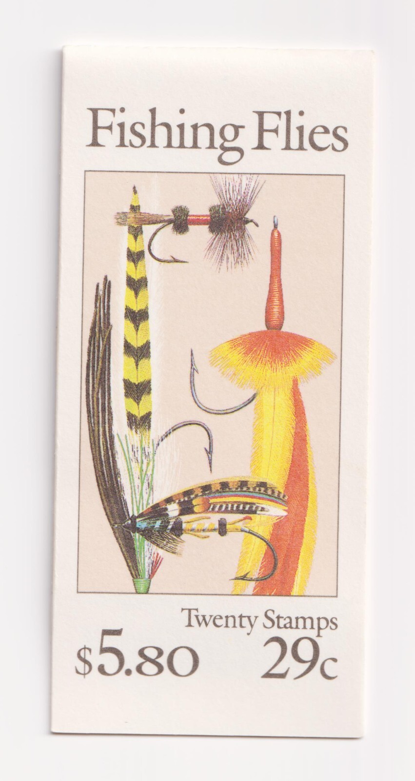 Scott #BK189 FISHING FLIES (2545-2549) Booklet of 20 29¢ Stamps - MNH