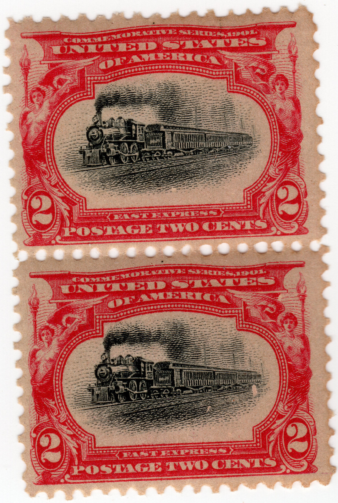 Scott #295 Pan-American (Fast Express) Pair of Stamps - MNH