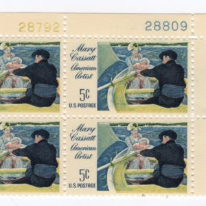 Scott #1322a Mary Cassatt Plate Block of 4 Stamps - MNH UR