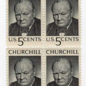 Scott #1264 Winston Churchill Block of 4 Stamps - MNH w/top selvage