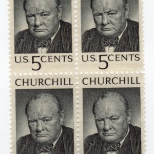 Scott #1264 Winston Churchill Block of 4 Stamps - MNH w/bottom selvage