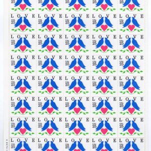 Scott #2440 Love Birds Sheet of 50 Stamps - MNH P#U2222 UL