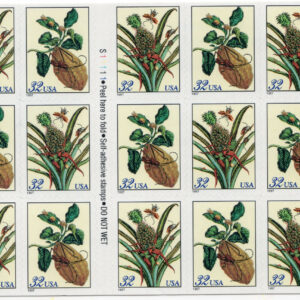 Scott #3127a (3126-27) Botanical Prints (Merian) Booklet of 20 stamps - MNH