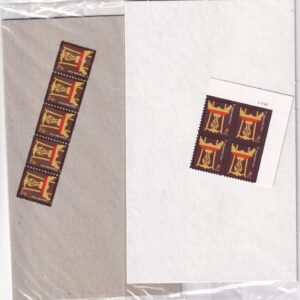 Scott #3755 & 3761 CHIPPENDALE CHAIR Plate Block of 4 & Coil of 5 Stamps - MNH