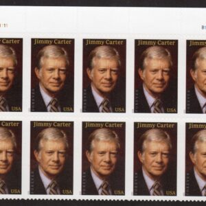 Scott #6043 Jimmy Carter Georgia Plate Block of 10 Forever Stamps - MNH Top