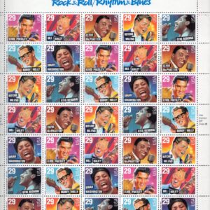 Scott #2730a Rock & Roll (Rhythm & Blues) Sheet of 35 Stamps - MNH