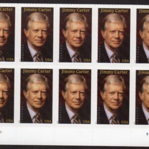 Scott #6043 Jimmy Carter Georgia Plate Block of 10 Forever Stamps - MNH Bottom