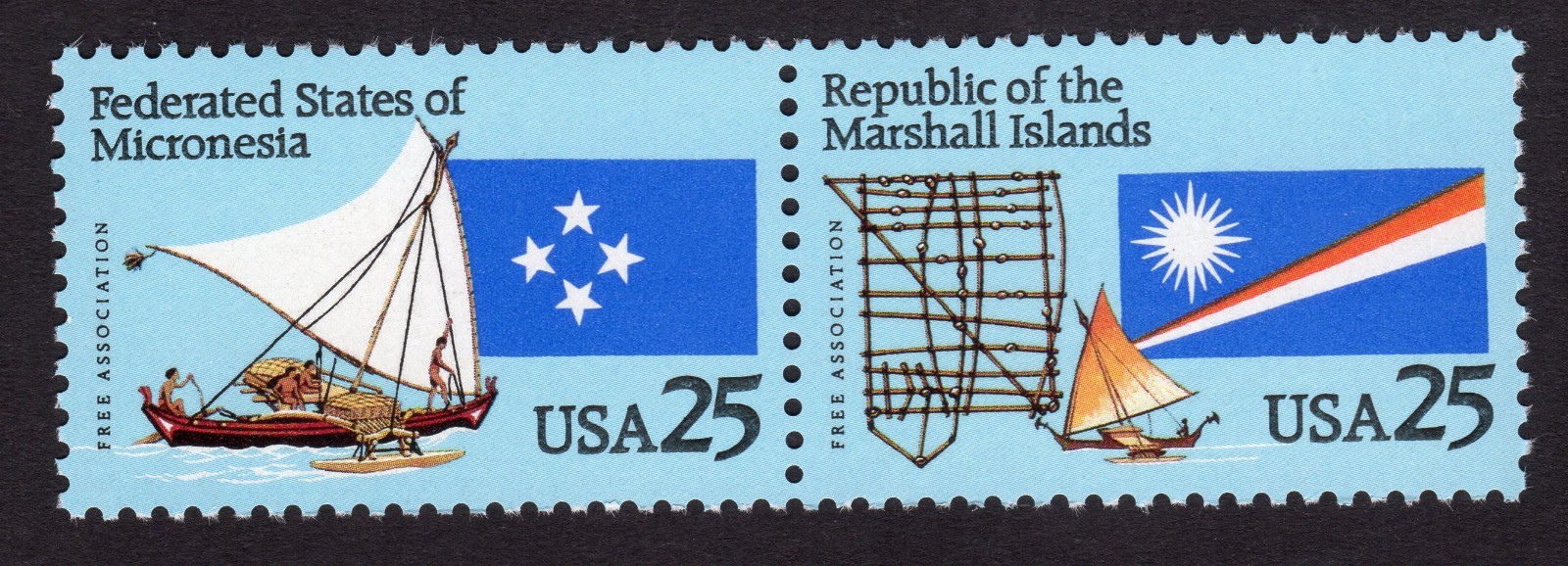 Scott #2507a Marshall & Micronesia Islands Pair of Stamps - MNH