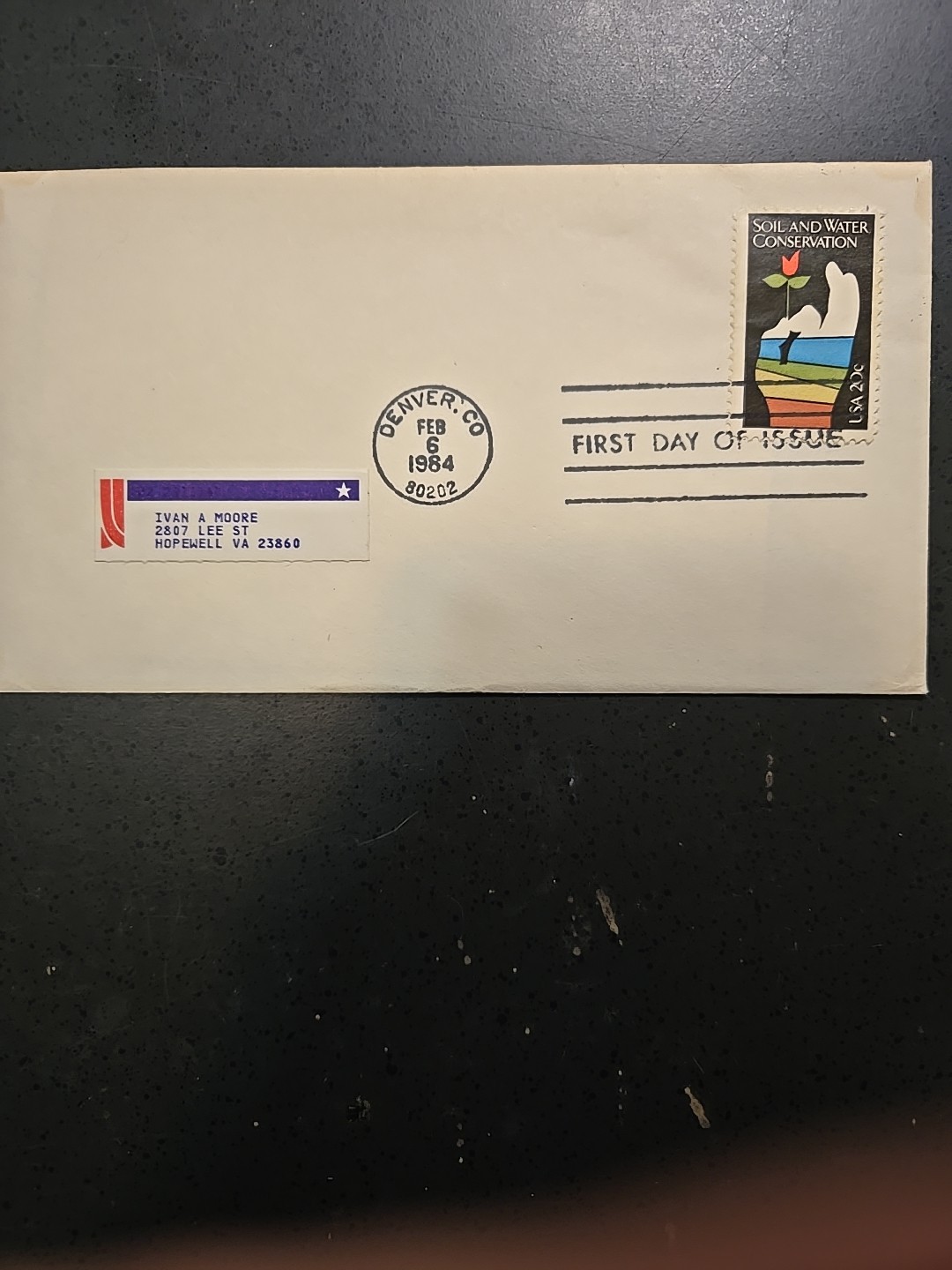 Soil and Water Conservation FDC, Scott # 2074, FEB 6, 1984
