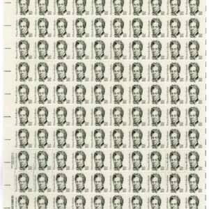 Scott #1861 Thomas H. Gallaudet Sheet of 100 Stamps - MNH P#2 UL