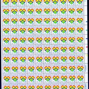 Scott #2248 Love Heart Sheet of 100 Stamps - MNH P#11131 UR