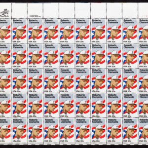 Scott #2097 20¢ Roberto Clemente Puerto Rico Sheet of 50 Stamps - MNH UR #1
