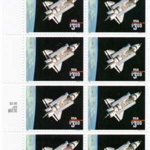Scott #2544 Space Shuttle Plate Block of 8 Stamps - MNH P#55552