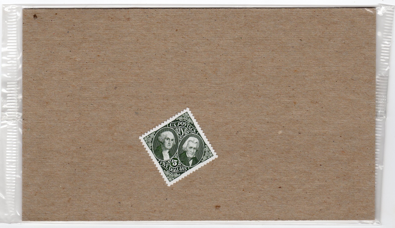 Scott #2592 Washington & Jackson $5 Single Stamp - Sealed Brown
