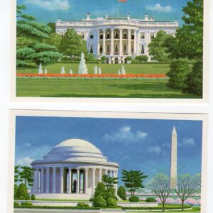 Scott #UX143-UX144 White House Jefferson Memorial Stamped Postal Cards