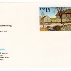 Scott #UX145 Rittenhouse Paper Mill Germantown PA Stamped Postal Card
