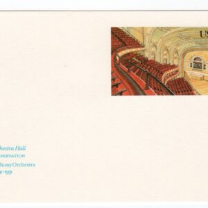 Scott #UX152 Chicago Orchestra Hall Stamped Postal Card