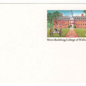 Scott #UX167 Wrenn Building College of William & Mary Stamped Postal Card