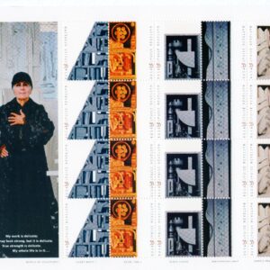 Scott #3383a (3379-83) Louise Nevelson Full Sheet of 20 Stamps - MNH