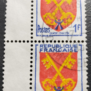 Stamp Europe France 1955 Comtat Venaissin Coat of Arms sc785