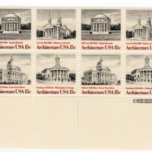 Scott #1782a (1779-82) Architecture Plate Block Of 16 Stamps - MNH P#39039 LL