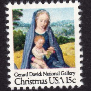 Scott #1799 Christmas Madonna & Child (Gerard David) Single Stamp - MNH