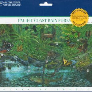 Scott #3378 Pacific Coast Rain Forest Sheet of 10 Stamps - Sealed Blue